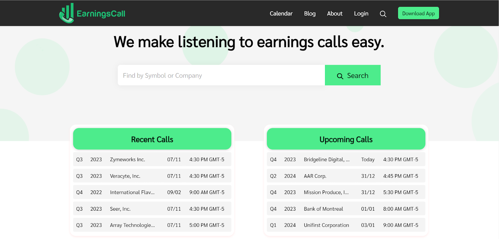 EarningsCall App: Your Financial Decoder for Smarter Money Moves