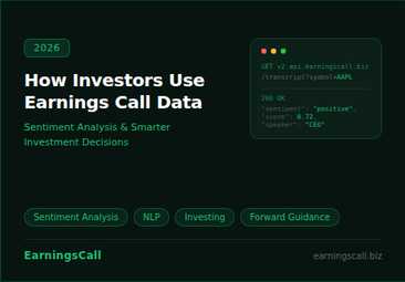 Earnings call sentiment analysis chart showing CEO and CFO sentiment scores across Q1 to Q4 2025