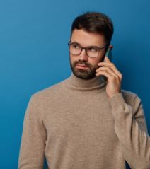 guy talks phone calls